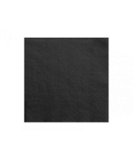 x20 Serviette papier jetable noire