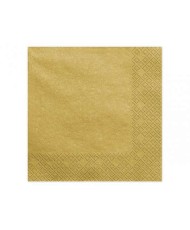 x20 Serviette papier jetable doré