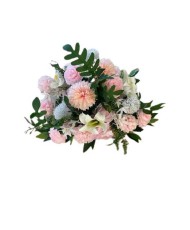 Pink artificial flower ball bouquet 40cm