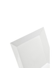 Assiette carrée blanche 21cm