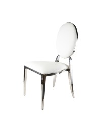 chaise medaillon argent mariage