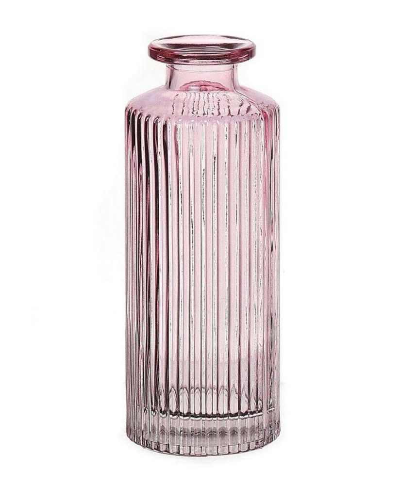 Pink decoration bottle14 cm CARO