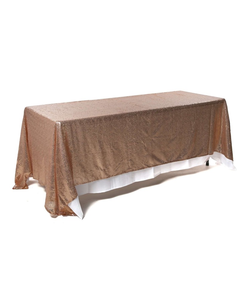 Nappe rectangle sequin nude 3m x 1,75m