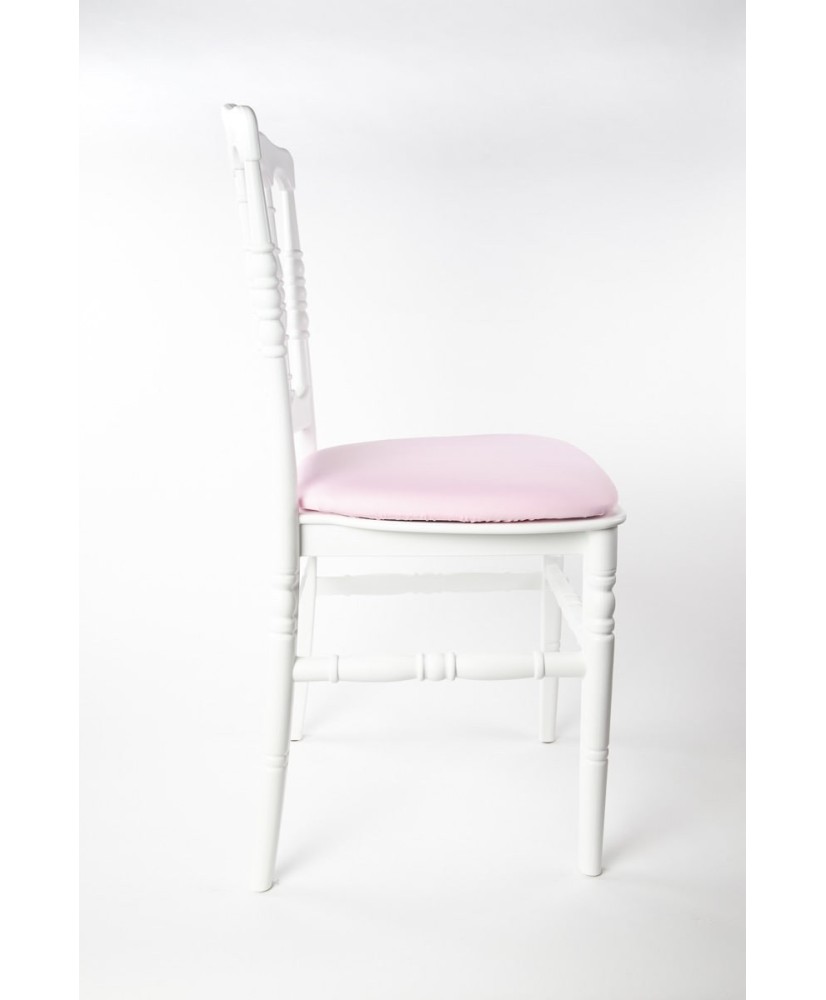 Housse de galette rose pâle pour chaise Napoléon