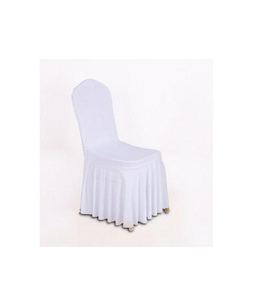 Housse de chaise universelle blanche