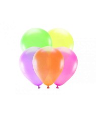 Ballons 30 cm néon melange - 5pcs