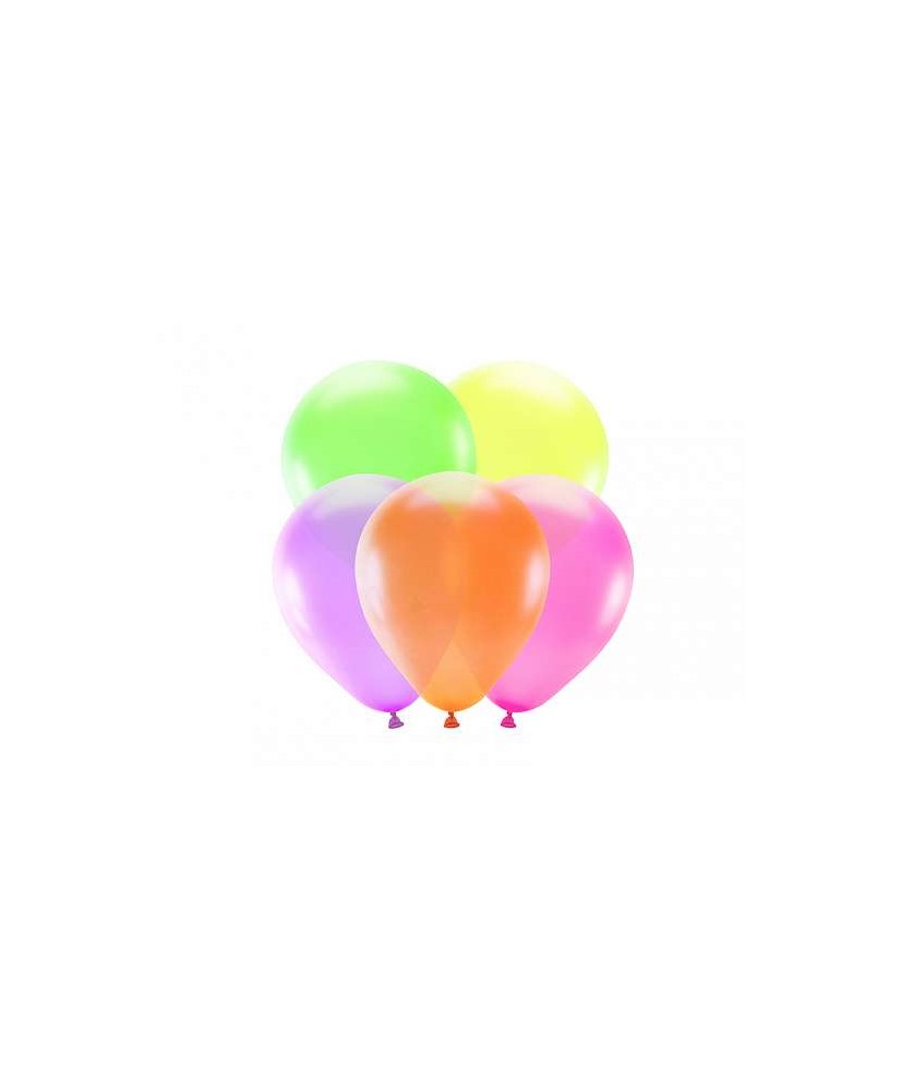 Ballons 30 cm néon melange - 5pcs
