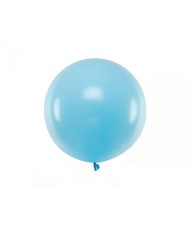 Ballon 1m bleu pastel - 1 pcs