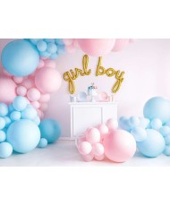Ballons 60 cm bleu pastel - 1 pcs