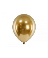 Ballon brillant glossy 30 cm or pour anniversaire et pas cher