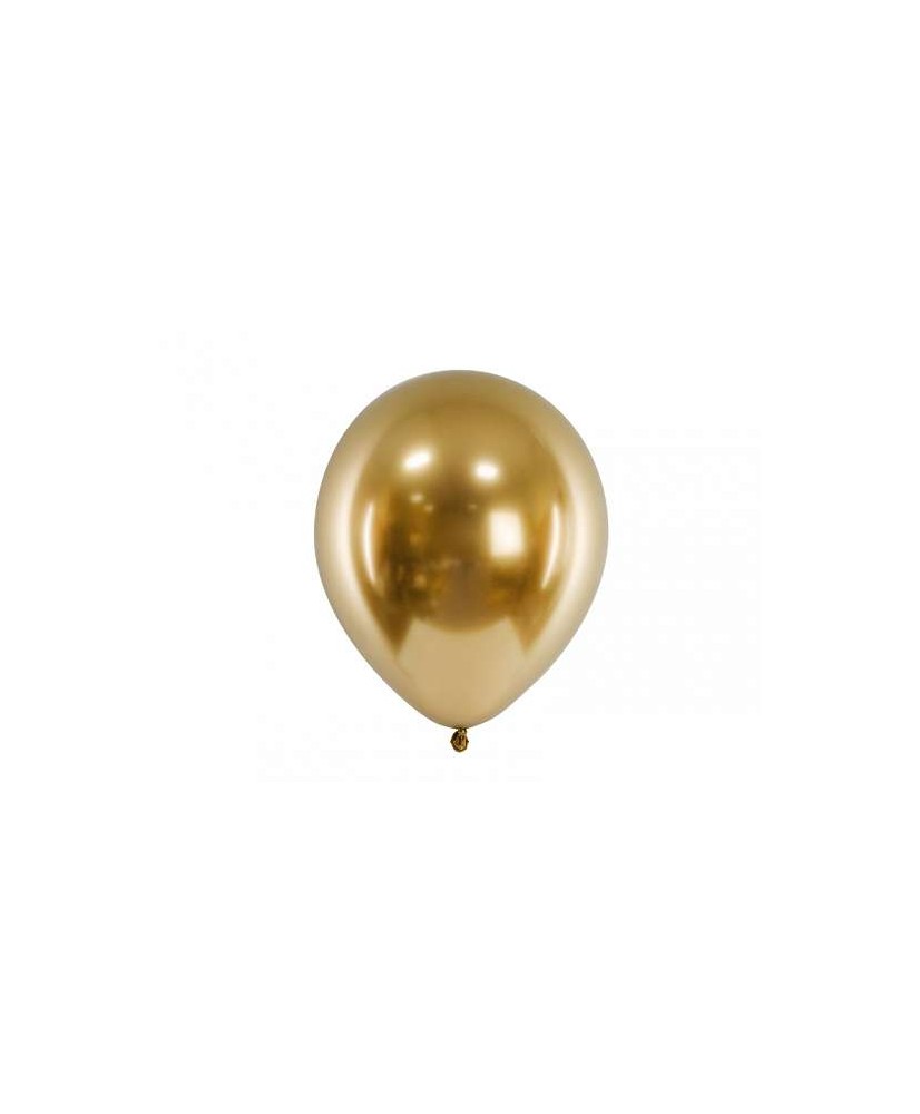 Ballon brillant glossy 30 cm or pour anniversaire et pas cher