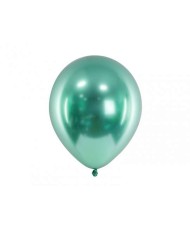Ballon brillant glossy 30 cm vert pour fête et pas cher