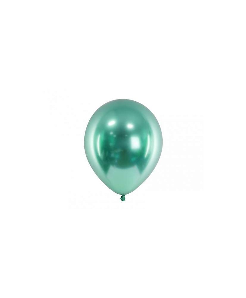 Ballon brillant glossy 30 cm vert - 50pcs