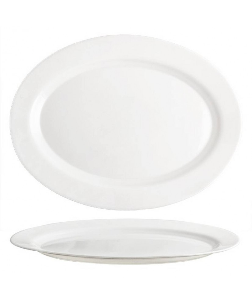 Assiette ovale plate  36 cm ELBA