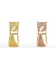 Sequin chair rose gold x 10pcs