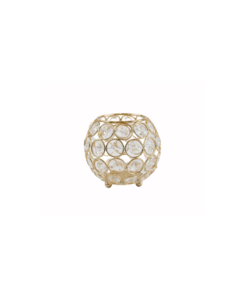 Photophore ball crystal gold