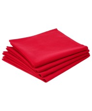 Serviette de table unie rouge x10pcs