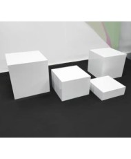 Support buffet cube acrylique 4 pcs Isabella