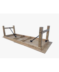 Table en bois rectangle 2 m - WOODEN