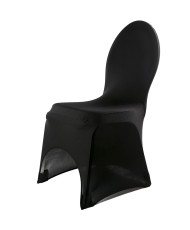 Housse de chaise lycra flex arc Noir