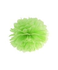 Pompon en papier de soie 25 cm vert pomme