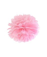 Pompon en papier de soie 35cm rose pale