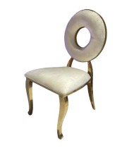 Chaise sonia velours ivory